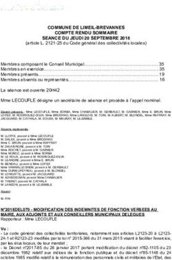 COMMUNE DE LIMEIL-BREVANNES COMPTE RENDU SOMMAIRE SEANCE DU JEUDI 20 SEPTEMBRE 2018