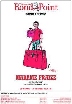 MADAME FRAIZE 28 OCTOBRE - 28 NOVEMBRE 2020, 21H - MISE EN SC&Egrave;NE PAPY INTERPR&Eacute;TATION MARC FRAIZE - Document sans nom