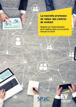 La nouvelle promesse de valeur des centres de contact - Regards sur l'externalisation de la relation client sur le marché français en 2018 - SP2C