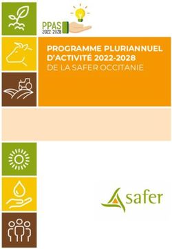 PROGRAMME PLURIANNUEL D'ACTIVITÉ 2022-2028 DE LA SAFER OCCITANIE