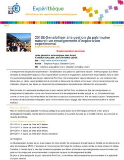 2018E-Sensibiliser à la gestion du patrimoine naturel: un enseignement d'exploration expérimental
