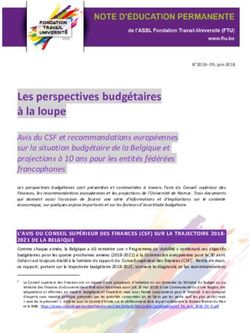 Les perspectives budgétaires à la loupe - Fondation Travail-Université