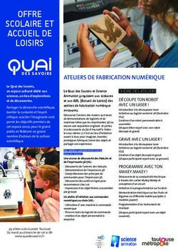 ATELIERS DE FABRICATION NUMÉRIQUE - Quai des Savoirs