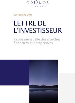 LETTRE DE L'INVESTISSEUR - Revue mensuelle des marchés financiers et perspectives - Cronos Finance