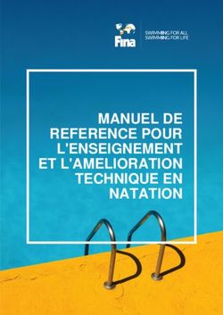 MANUEL DE REFERENCE POUR L'ENSEIGNEMENT ET L'AMELIORATION TECHNIQUE EN NATATION - Fina