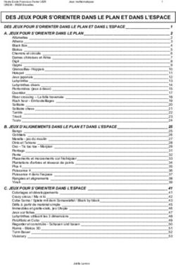 DES JEUX POUR S'ORIENTER DANS LE PLAN ET DANS L'ESPACE