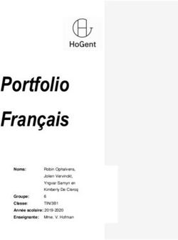 Portfolio Français - Kimberly De Clercq