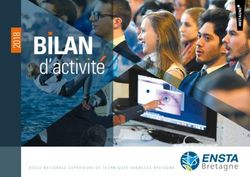 8 BILAN d'activite - ÉCOLE NATIONALE SUPÉRIEURE DE TECHNIQUES AVANCÉES BRETAGNE - ENSTA Bretagne