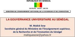 LA GOUVERNANCE UNIVERSITAIRE AU S&Eacute;N&Eacute;GAL - M. Malick Sow Secr&eacute;taire g&eacute;n&eacute;ral du Minist&egrave;re de l'Enseignement sup&eacute;rieur, de la Recherche et de ...