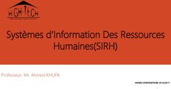 Systèmes d'Information Des Ressources Humaines(SIRH) - Professeur: Mr. Ahmed KHLIFA
