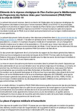 El&eacute;ments de la r&eacute;ponse strat&eacute;gique du Plan d'action pour la M&eacute;diterran&eacute;e du Programme des Nations Unies pour l'environnement (PNUE/PAM) &agrave; la crise ...