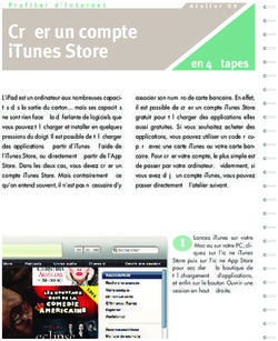 Créer un compte iTunes Store