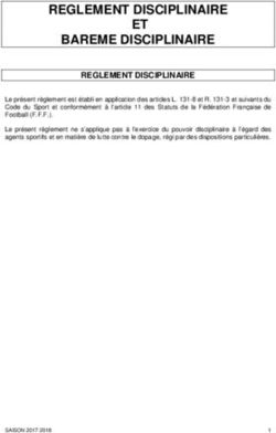 REGLEMENT DISCIPLINAIRE ET BAREME DISCIPLINAIRE