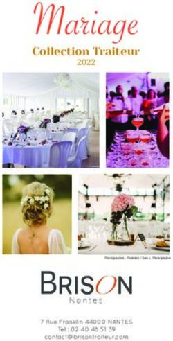 Mariage 2022 Collection Traiteur
