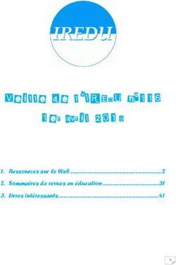 Veille de l'IREDU n 116 1er avril 2019 - Université de Bourgogne