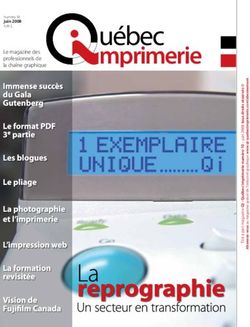 U&eacute;bec mprimerie Le magazine des professionnels de la cha&icirc;ne graphique - Institut des communications graphiques ...