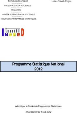 Programme Statistique National 2012