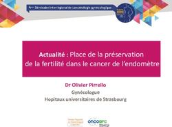 De la fertilit&eacute; dans le cancer de l'endom&egrave;tre - Actualit&eacute; : Place de la pr&eacute;servation - RRC Grand Est
