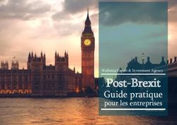 Post-Brexit Guide pratique pour les entreprises - Introduction - AWEX