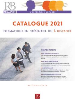 CATALOGUE 2021 FORMATIONS EN PRÉSENTIEL OU À DISTANCE - Revue Banque Formation