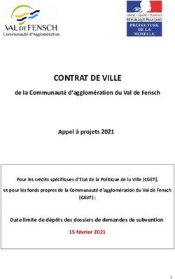 CONTRAT DE VILLE - Val de Fensch