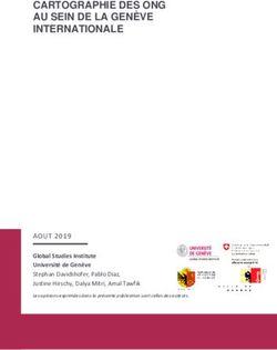 CARTOGRAPHIE DES ONG AU SEIN DE LA GENÈVE INTERNATIONALE - EDA