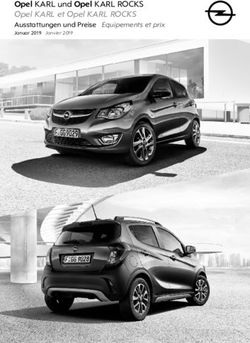 Opel KARL und Opel KARL ROCKS Opel KARL et Opel KARL ROCKS - Ausstattungen und Preise Equipements et prix Januar 2019 Janvier 2019 - Opel.ch