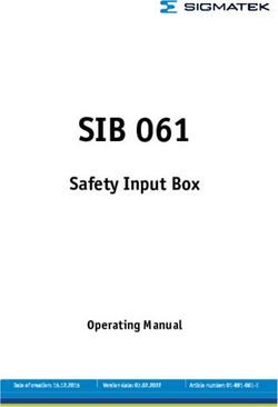 SIB 061 Safety Input Box - Operating Manual - SIGMATEK