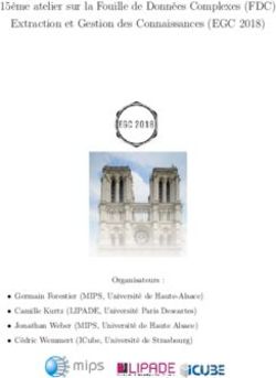 15ème atelier sur la Fouille de Données Complexes (FDC) Extraction et Gestion des Connaissances (EGC 2018)