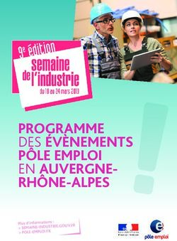 PROGRAMME DES ÉVÈNEMENTS PÔLE EMPLOI EN AUVERGNE-RHÔNE-ALPES - Plus d'informations : SEMAINE-INDUSTRIE.GOUV.FR POLE-EMPLOI.FR