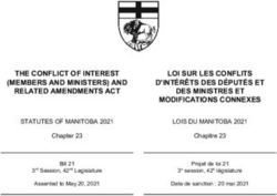 THE CONFLICT OF INTEREST - Province of ...