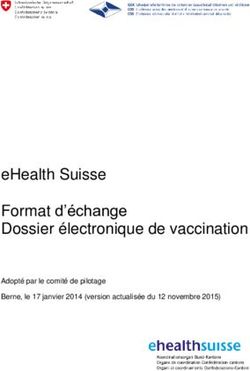 EHealth Suisse Format d'échange Dossier électronique de vaccination - Adopté par le comité de pilotage Berne, le 17 janvier 2014 version ...