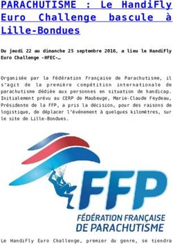 PARACHUTISME : Le HandiFly Euro Challenge bascule &agrave; Lille-Bondues
