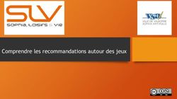 Comprendre les recommandations autour des jeux - Valbonne
