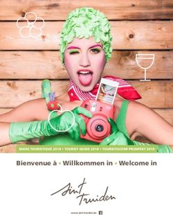 Bienvenue à Willkommen in Welcome in - GUIDE TOURISTIQUE 2018 TOURIST GUIDE 2018 TOURISTISCHER PROSPEKT 2018 - Toerisme Sint-Truiden