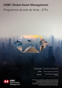 HSBC Global Asset Management Programme de pr&ecirc;t de titres - ETFs - HSBC Global Asset Management (France)