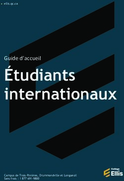 &Eacute;tudiants internationaux - Guide d'accueil - Coll&egrave;ge Ellis