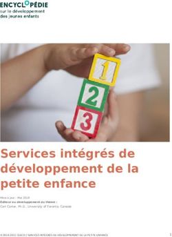 Services intégrés de développement de la petite enfance - Mise à jour : Mai 2019 Éditeur au développement du thème