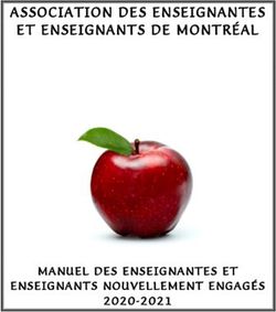 ASSOCIATION DES ENSEIGNANTES ET ENSEIGNANTS DE MONTRÉAL - MANUEL DES ENSEIGNANTES ET ENSEIGNANTS NOUVELLEMENT ENGAGÉS 2020-2021