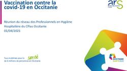 Vaccination contre la covid-19 en Occitanie - Réunion du réseau des Professionnels en Hygiène Hospitalière du CPias Occitanie 01/04/2021