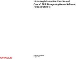 Licensing Information User Manual Oracle ZFS Storage Appliance Software, Release OS8.8.x