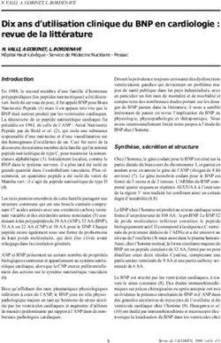 Dix ans d utilisation clinique du BNP en cardiologie : revue de la litt&Oslash;rature