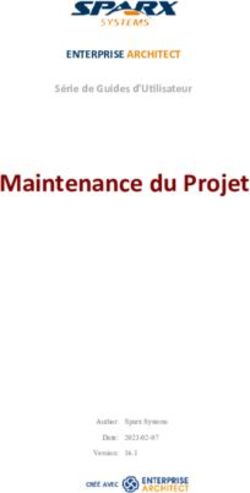 Maintenance du Projet - ENTERPRISE ARCHITECT S&eacute;rie de Guides d'Utilisateur - CR&Eacute;&Eacute; AVEC - Sparx Systems