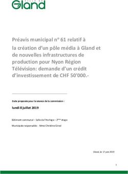 Préavis municipal no 61 relatif à la création d'un pôle média à Gland et de nouvelles infrastructures de production pour Nyon Région Télévision: ...