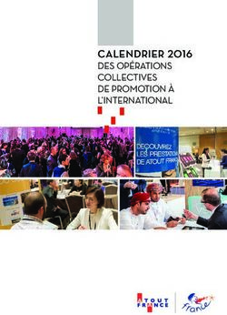 CALENDRIER 2016 DES OPÉRATIONS COLLECTIVES DE PROMOTION À L'INTERNATIONAL - Atout France