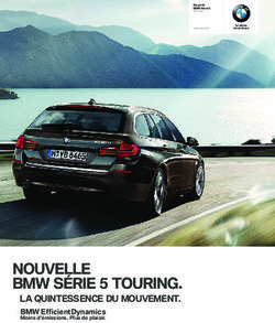 NOUVELLE BMW SÉRIE TOURING - LA QUINTESSENCE DU MOUVEMENT. BMW EfficientDynamics Moins d'émissions. Plus de plaisir.
