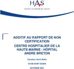 ADDITIF AU RAPPORT DE NON - CERTIFICATION CENTRE HOSPITALIER DE LA HAUTE-MARNE - H&Ocirc;PITAL ANDRE BRETON