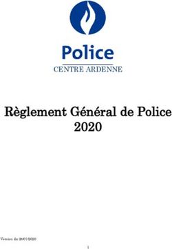 Règlement Général de Police 2020 - CENTRE ARDENNE - Libramont-Chevigny