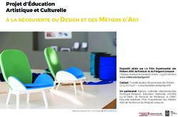 Projet d'&eacute;ducation Artistique et Culturelle &agrave; la d&eacute;couverte du design et des M&eacute;tiers d' art - P&ocirc;le Exp&eacute;rimental ...
