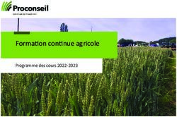 Formation continue agricole - Programme des cours 2022-2023